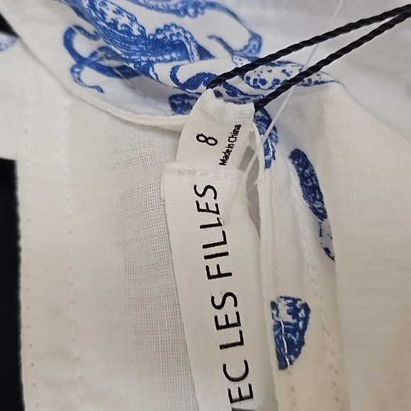 " wall paper dress " nautical,  ocean, mermaid, beach, aquatic. - Picture 7 of 7